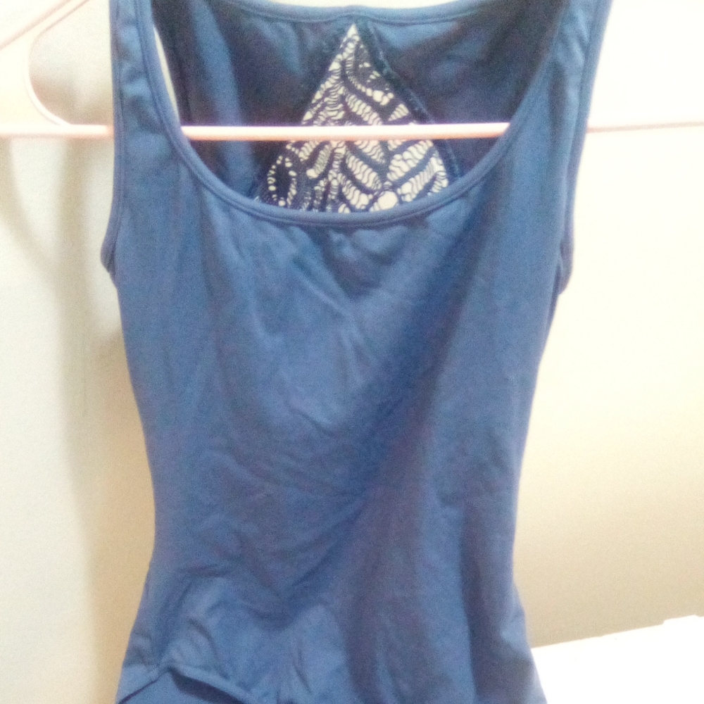Mirella Blue Leotard Size Small